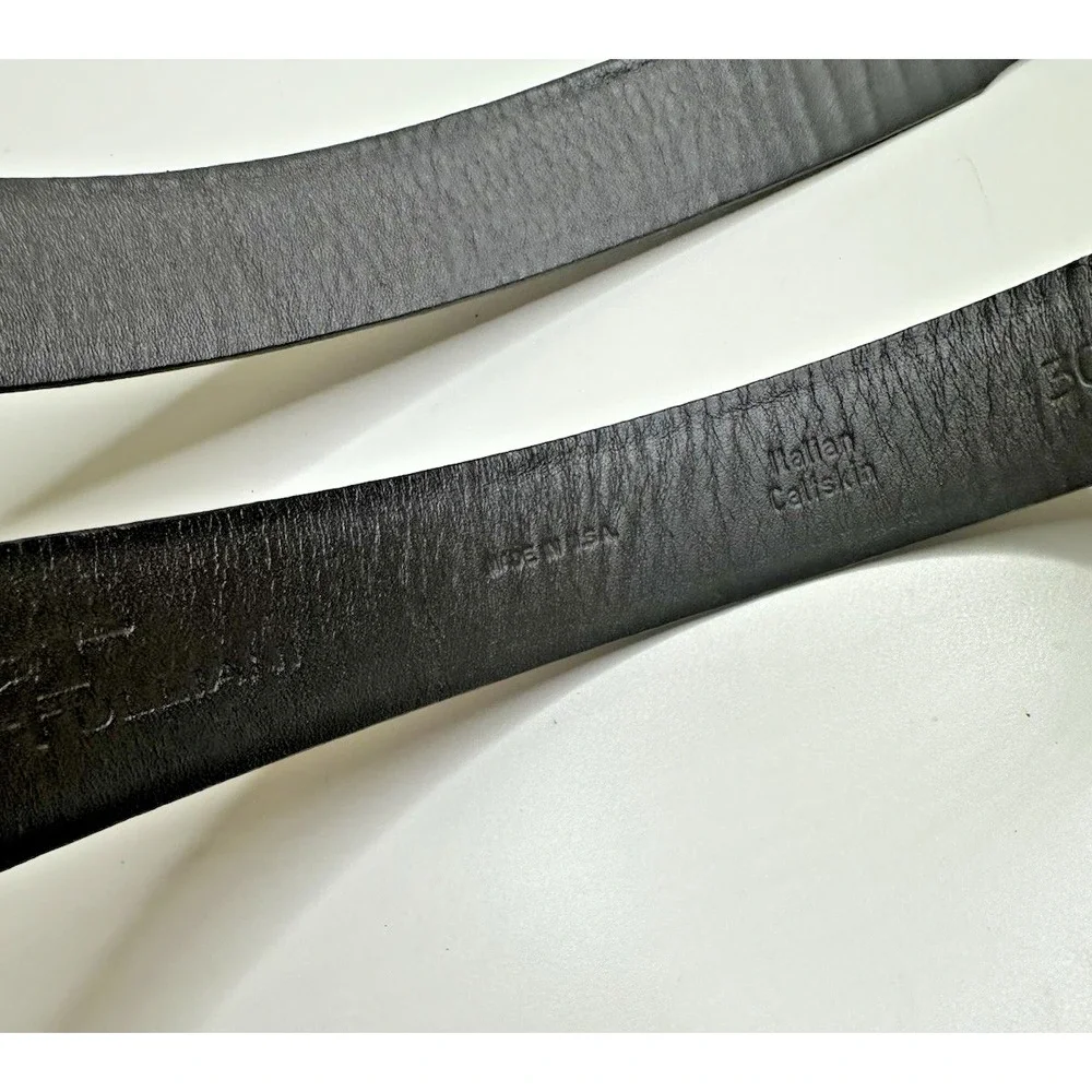 Remo Tulliani Mens Size 44 Genuine Leather Belt Brown Textured Lizard‎